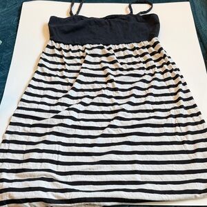 ROXY Girls XL Striped Black and White Dress